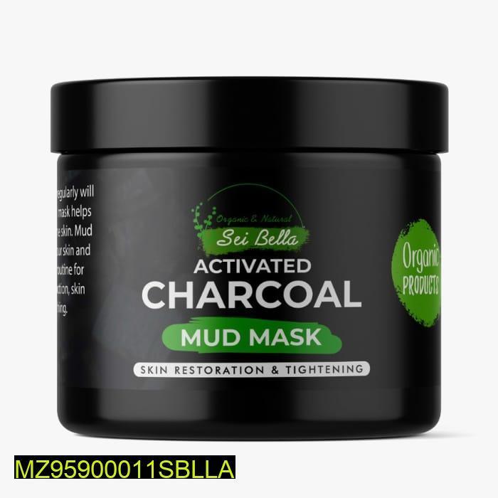 SeiBella-Activated Charcoal Mud Mask, 120g