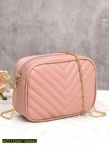 Women's Pink Leather Crossbody Bag