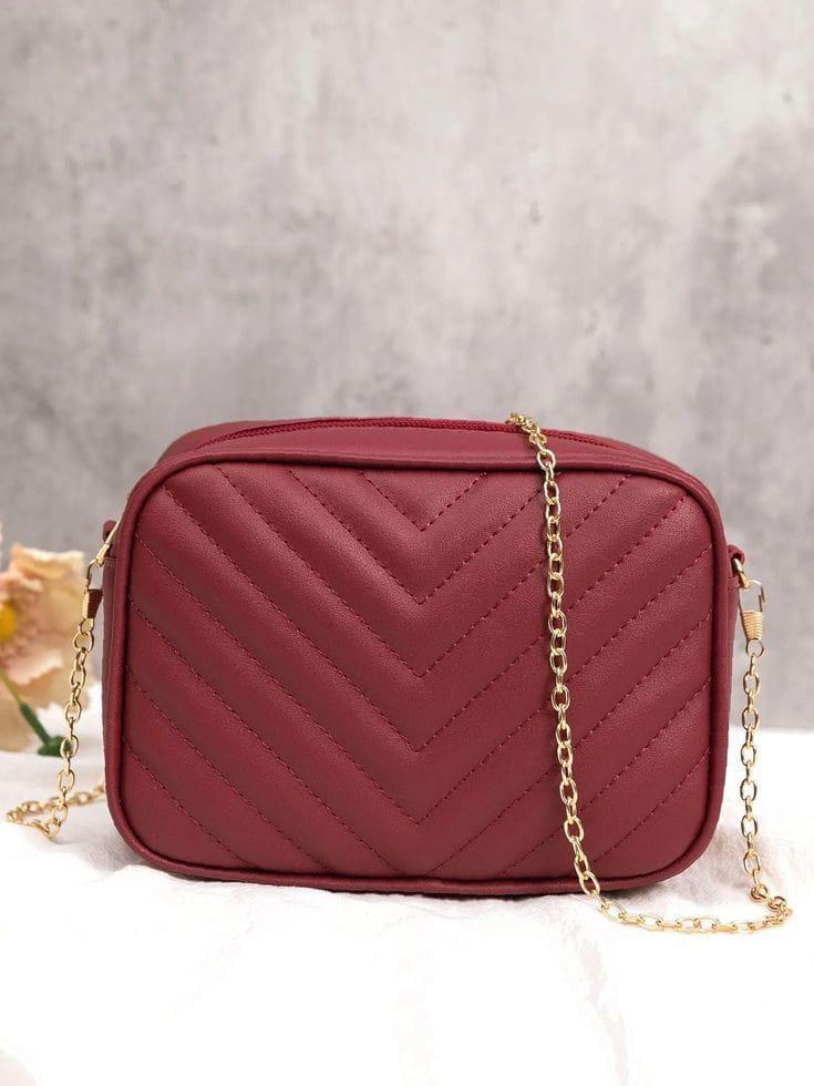 Women's Pink Leather Crossbody Bag