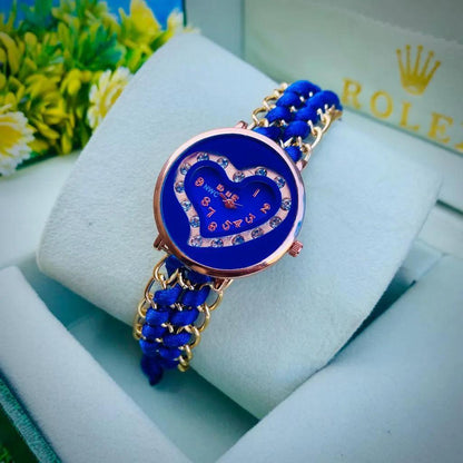 Women's Heart Shape Bracelet Watch