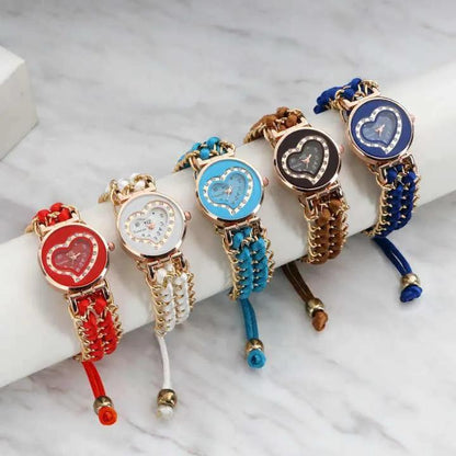 Women's Heart Shape Bracelet Watch