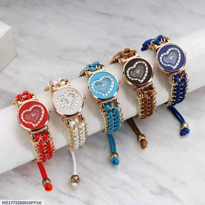 Women's Heart Shape Bracelet Watch