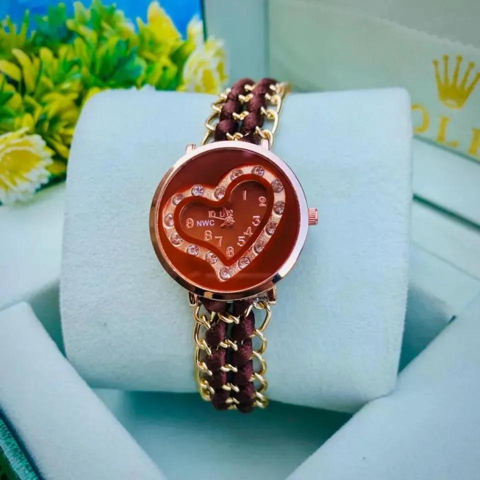 Women's Heart Shape Bracelet Watch