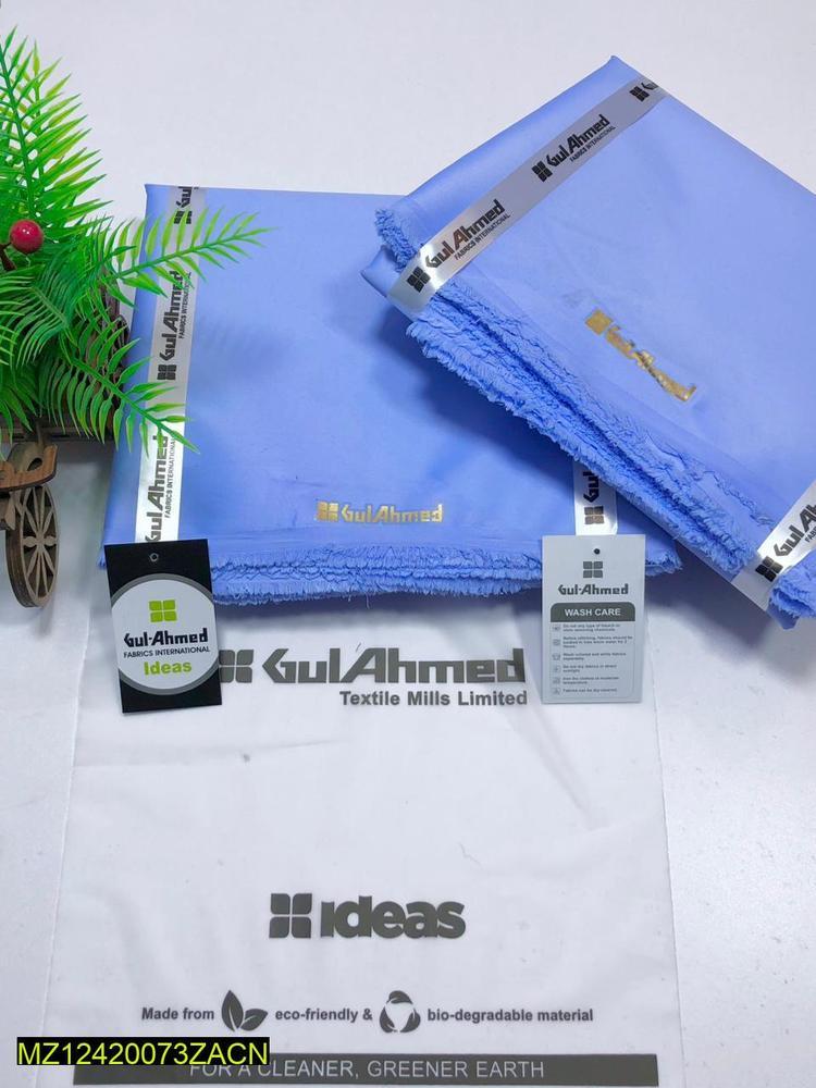 Men’s Unstitched Cotton Plain Suit