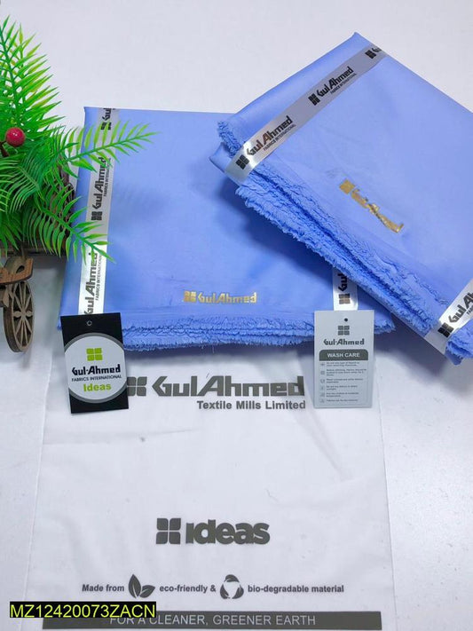 Men’s Unstitched Cotton Plain Suit