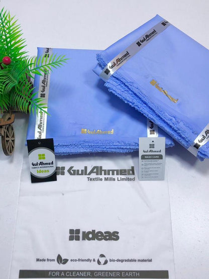 Men’s Unstitched Cotton Plain Suit