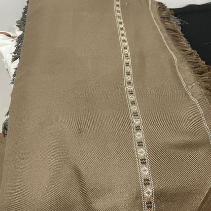 Stylish 1 Pc Plain Wool Shawl in Light Brown