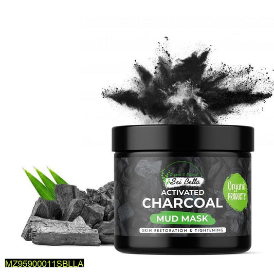 SeiBella-Activated Charcoal Mud Mask, 120g